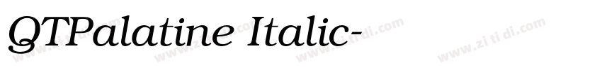 QTPalatine Italic字体转换